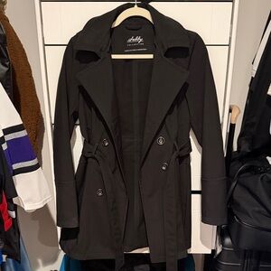 Sheike Black Trench Coat